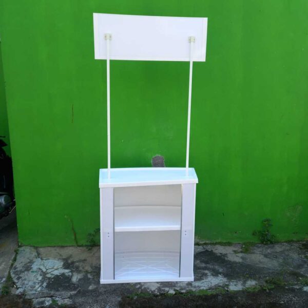 meja booth portable solo
